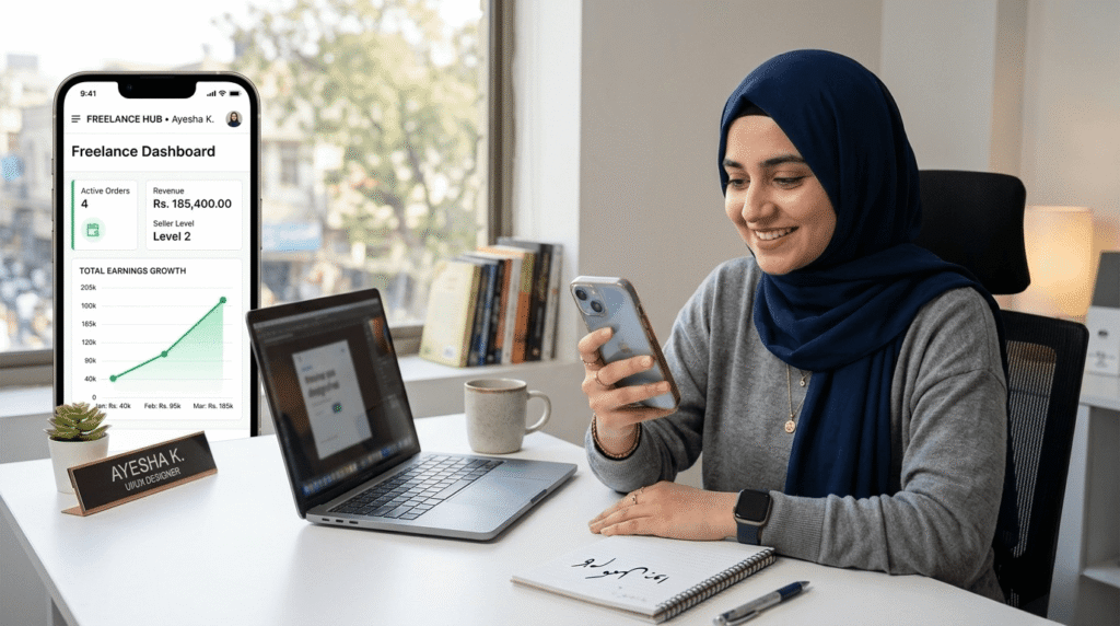 earn money online pakistan with ai tools freelancing mobile guide