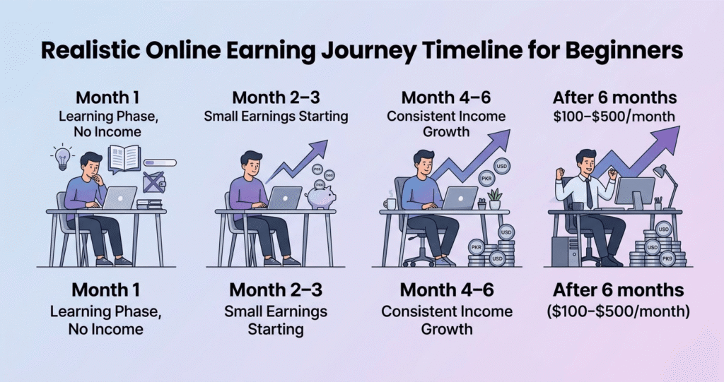 Earning money using free AI tools for beginners in Asia