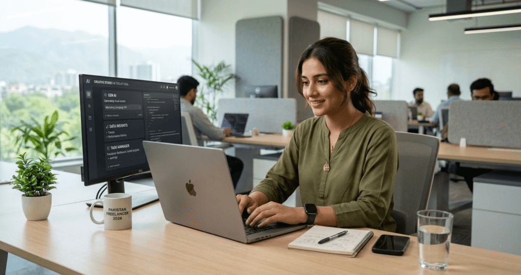 free AI tools Pakistan 2026 earning online without investment