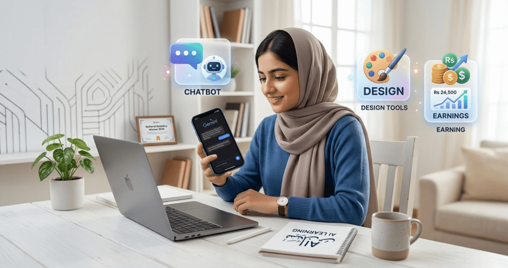 free ai tools for beginners pakistan 2026 mobile earning guide