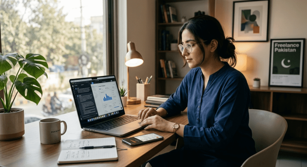 earn money with AI tools in Pakistan without PayPal freelancer working online in 2026