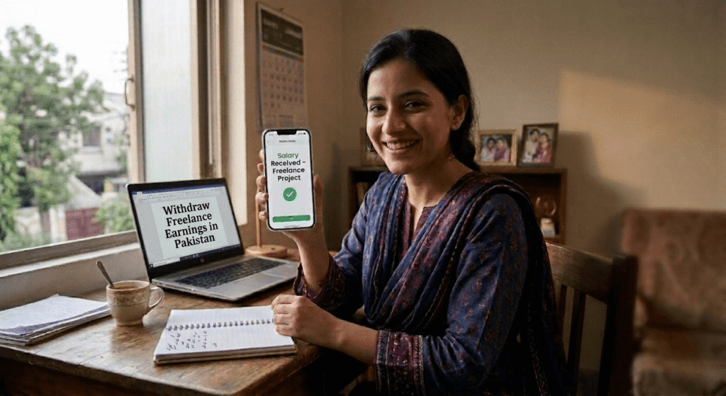 withdraw AI freelance earnings Pakistan JazzCash mobile wallet