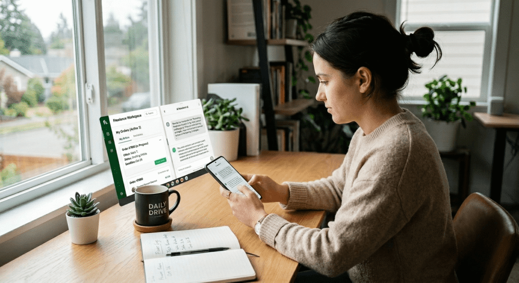 AI freelancing no laptop smartphone Fiverr micro services using free AI tools