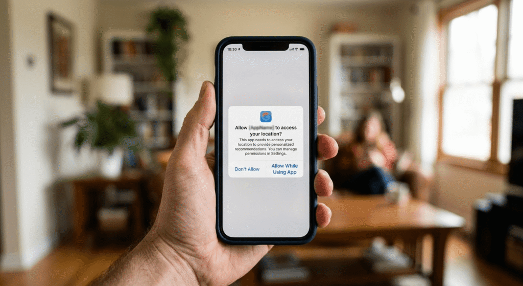 checking app permissions before trusting a free ai tool