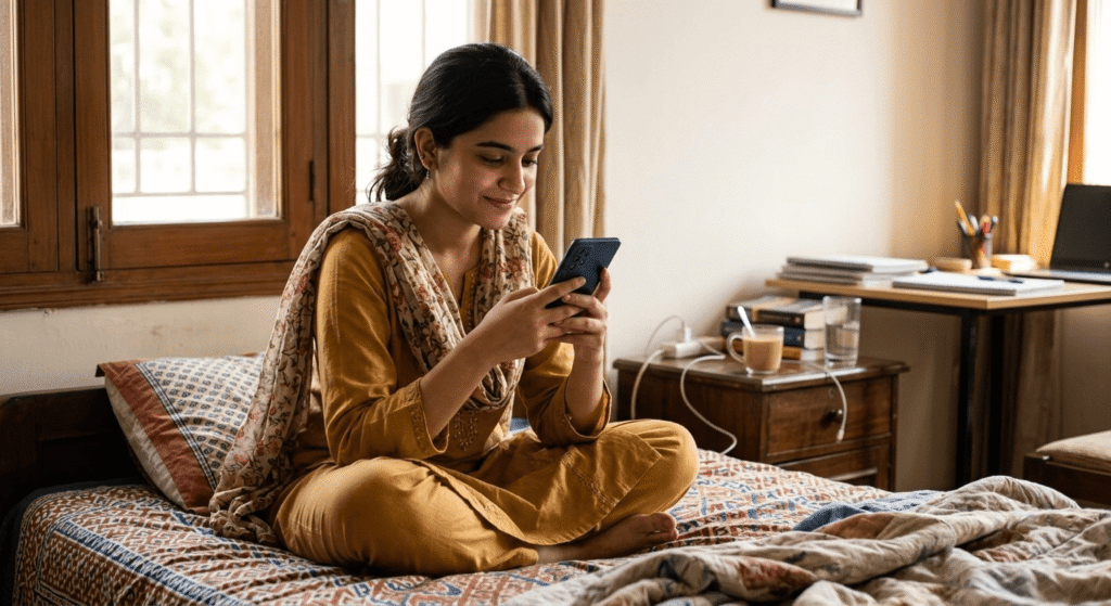 Free AI tools for 2GB RAM Android phones being used on a budget smartphone
