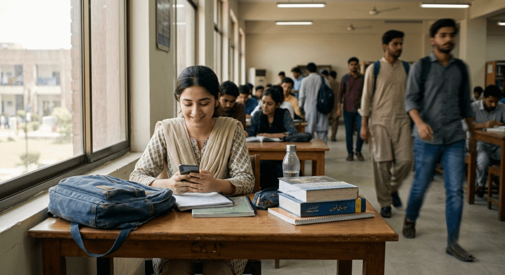 Pakistani student benefiting from free AI tools Pakistan student plan